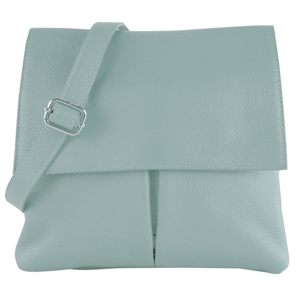 - T63Leder - Leather Shoulder Bag Ice Blue :P